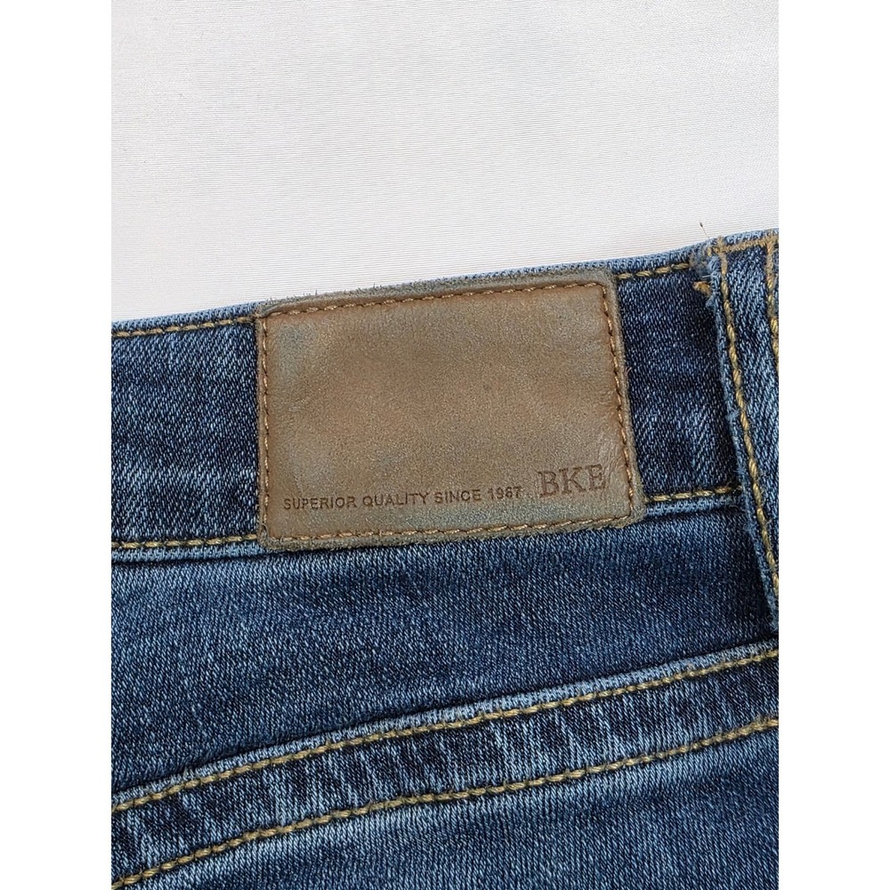 BKE Stella Low Rise Ankle Skinny Jeans Medium Wash Distressed Hem 31 - Picture 5 of 14